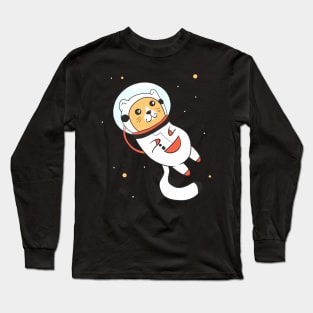 Space Cat Kawaii Astronaut Kitty Long Sleeve T-Shirt